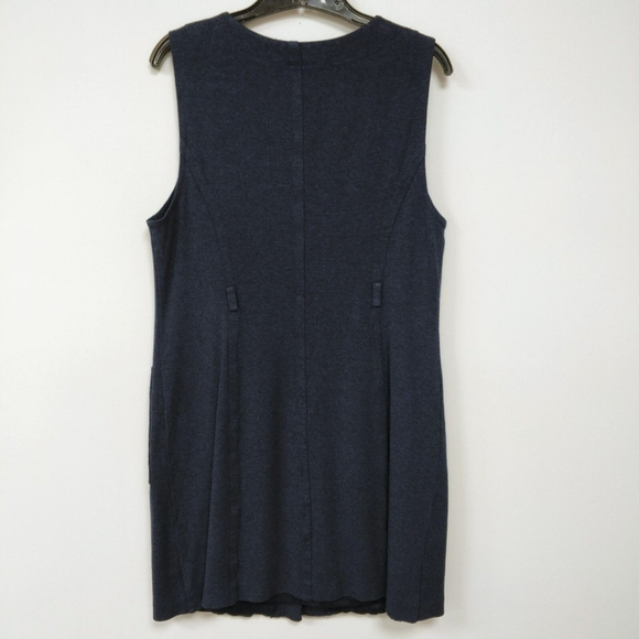 TRINA TURK Sleeveless Knit Dress Button Up Front Blue NO SIZE TAG 36.5" Chest M? - Picture 8 of 10